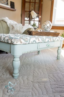 tufted coffee table bench