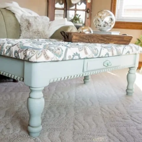 tufted coffee table bench