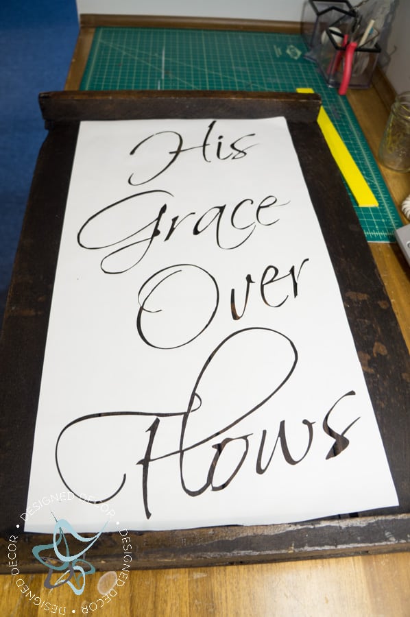 His Grace Over Flows - Repurposed Wood Wall Plaque (6 of 7)