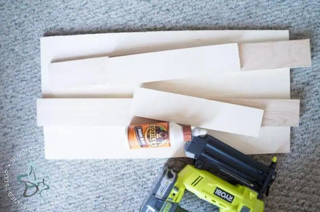 building pullout shelves- shoe closet- Gorilla Wood Glue-Ryobi Brad Nailer Shoe Closet- Building Pull Out Shelves-1