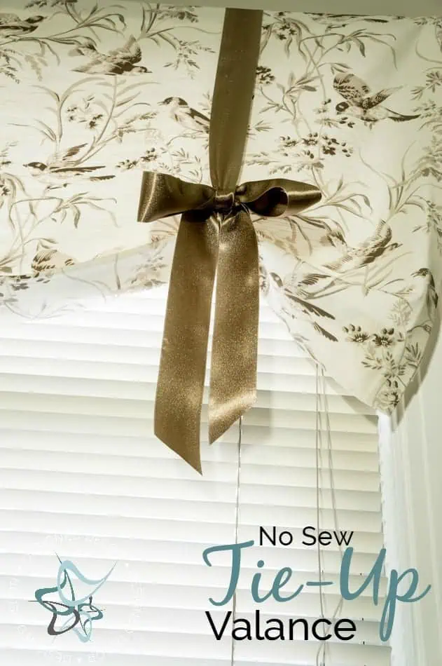 No-Sew-Tie-Valance- Diy-Home-Decor-www.designeddecor.com No-Sew-Tie-Up-Valance