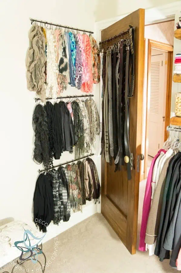 Budget-Closet -Makeover-cafe-rod-scarf-holders closet makeover on a budget- (15 of 39)