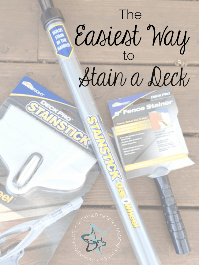 The easiest way to stain a deck