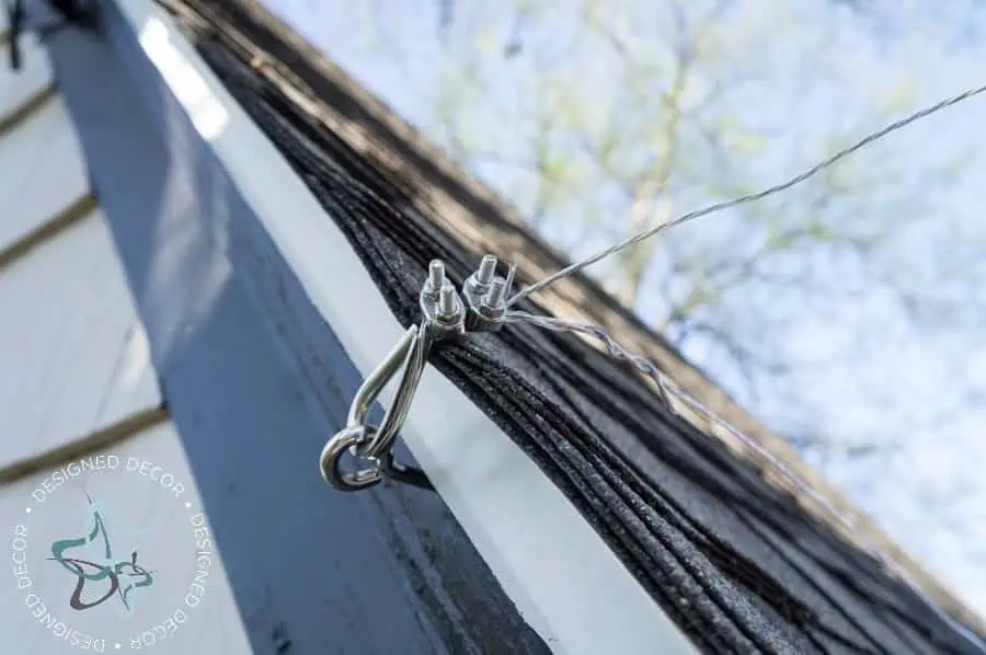 How to hang outdoor lights with wire and clamps Outdoor-Living-Space-Updating-Deck-2