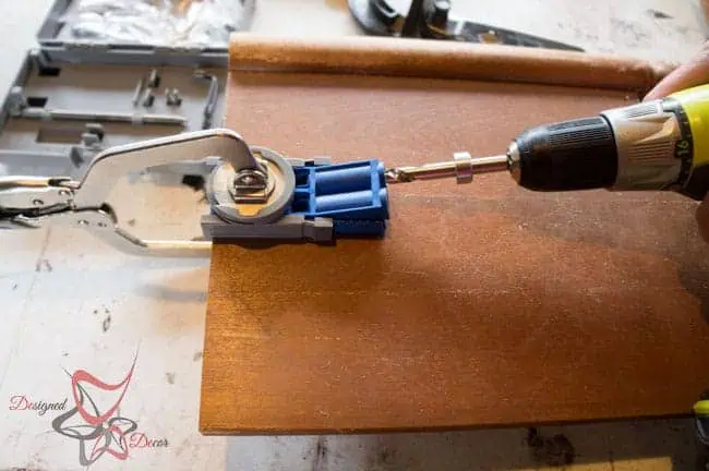 kreg jig-repurposed-headboard-bench Repurposed Headboard Bench- French Bench- Furniture Stenciling (3 of 8)