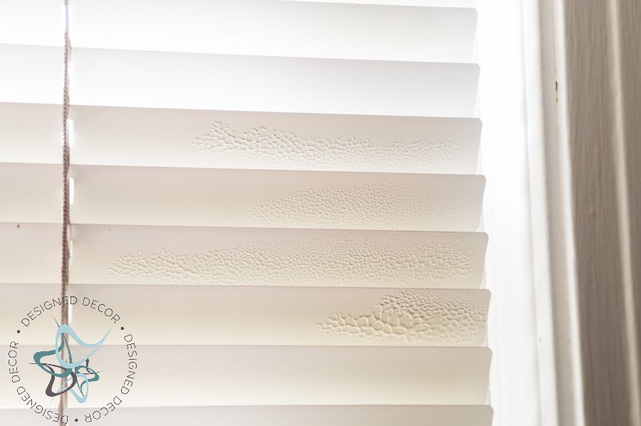 Spray Painted Blinds and the 5 important lessons learned Designed Decor