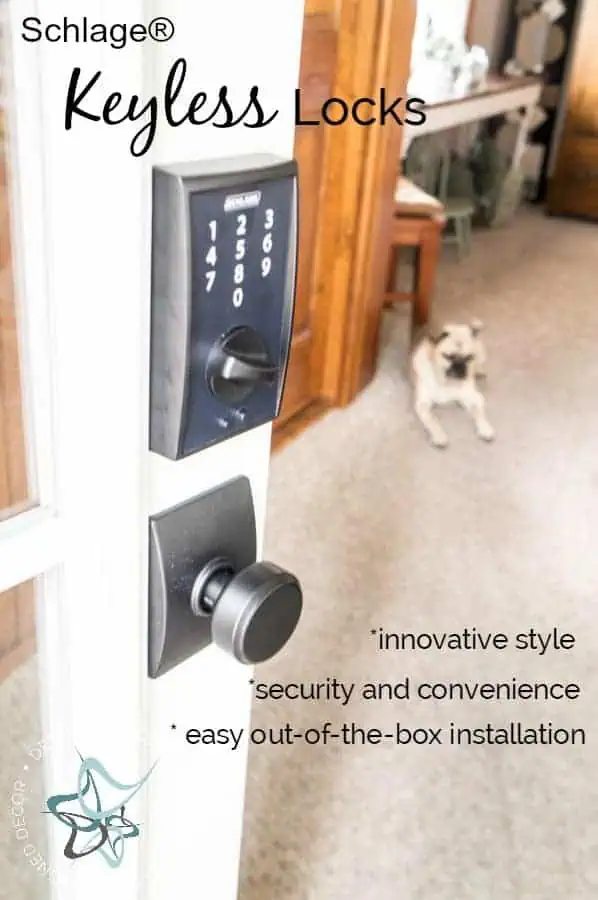 Schlage-Keyless-Locks-Door-Makeover-Easy-Entry-#SchlageKeylessLocks- www.designeddecor.com Schlage-Keyless-Locks-Door-Makeover-Easy-Entry-#SchlageKeylessLocks