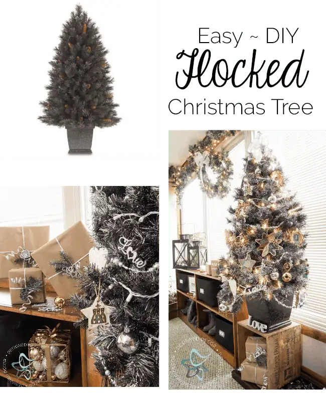 Easy-DIY-Flocked Christmas Tree Easy-DIY-Flocked Christmas Tree