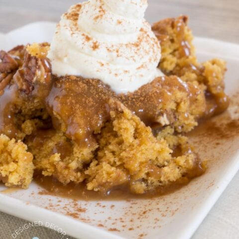 Pumpkin Coffee Cake ~ Brown Sugar Glaze