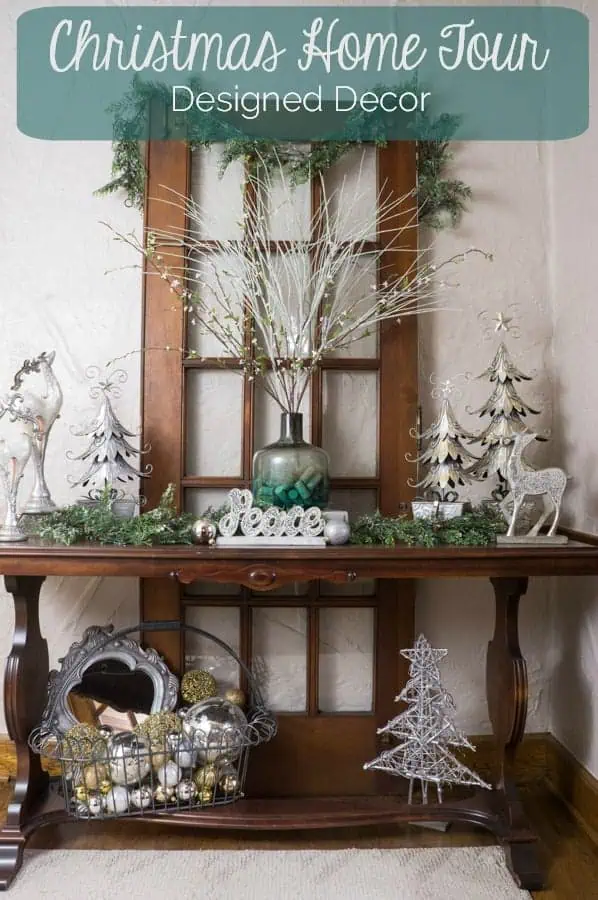 Welcome to my home and I hope you enjoy my 2016 Christmas home tour. www.designeddecor.com 2016-christmas-home-tour-designed-decor-pinnable