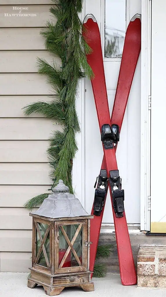 chalk-paint-christmas-skis-porch-house-of-hawthornes chalk-paint-christmas-skis-porch-house-of-hawthornes