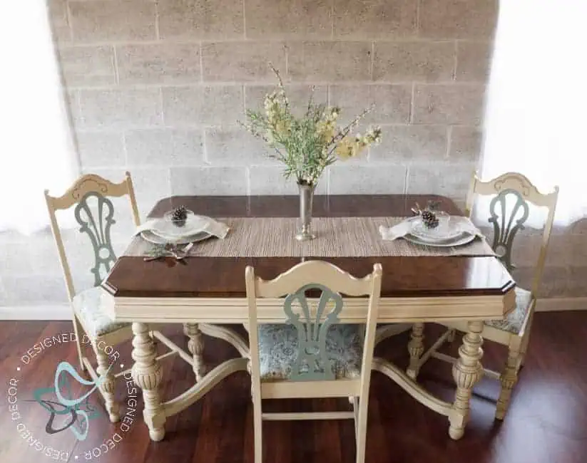 Painted Dining Table and Chairs- Colonial Style Dining Table- Painted Furniture dining-table-buffet-painted-furniture-13
