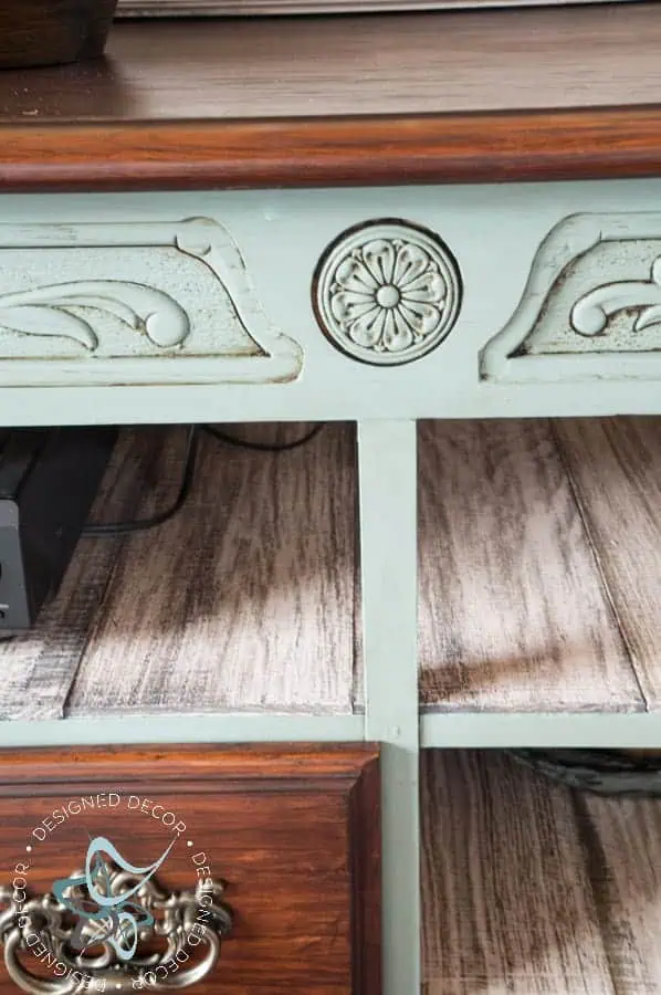 repurposed-dresser-to-media-center- Dark antique wax dresser-media-center-pallet-in-a-box-amy-howard-27