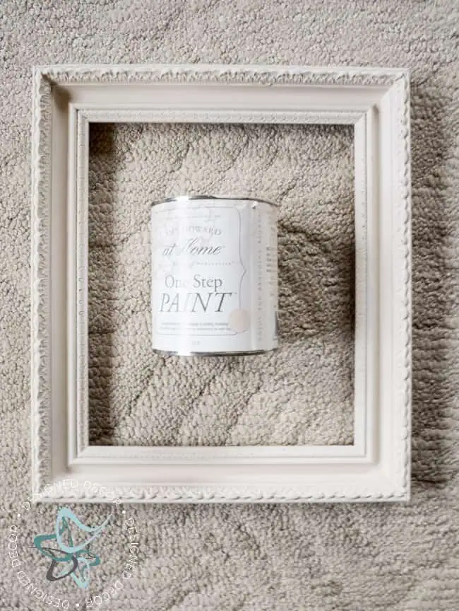 thrift-store-frame-makeover-free-printable-christmas-quote-Amy Howard- One step paint- linen thrift-store-frame-makeover-free-printable-christmas-quote-2