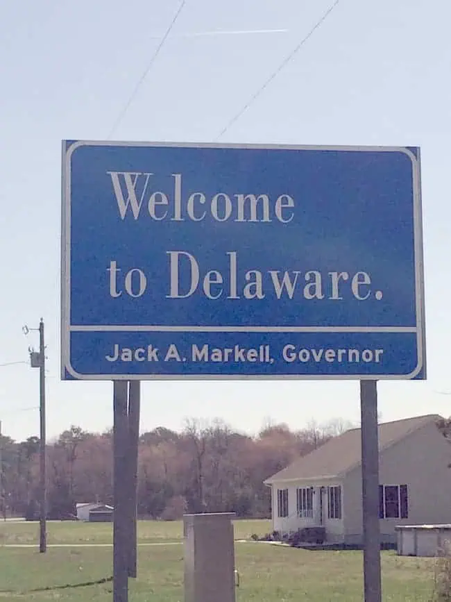 Delaware welcome sign - Designed Decor Delaware