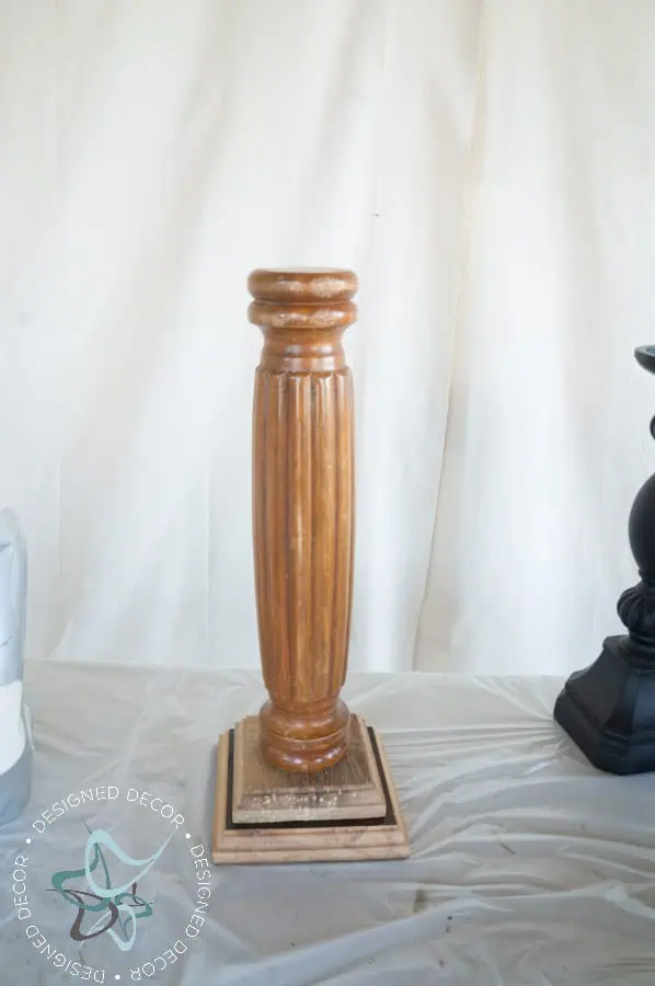 DIY- candlestick holder repurposed diy candlestick-5