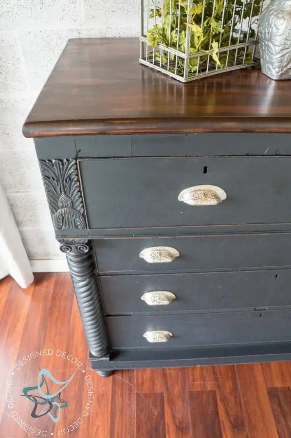 Carved Empire Dresser-Rustic Glam-refinished-furniture Carved Empire Dresser-Rustic Glam-10