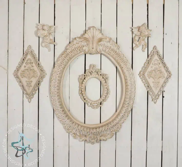 Thrift - STore- Decor- Upcycle - Heirloom-Traditions-Paint- Upcyle Updated-Ornate-Oval-Wood-Frame-1