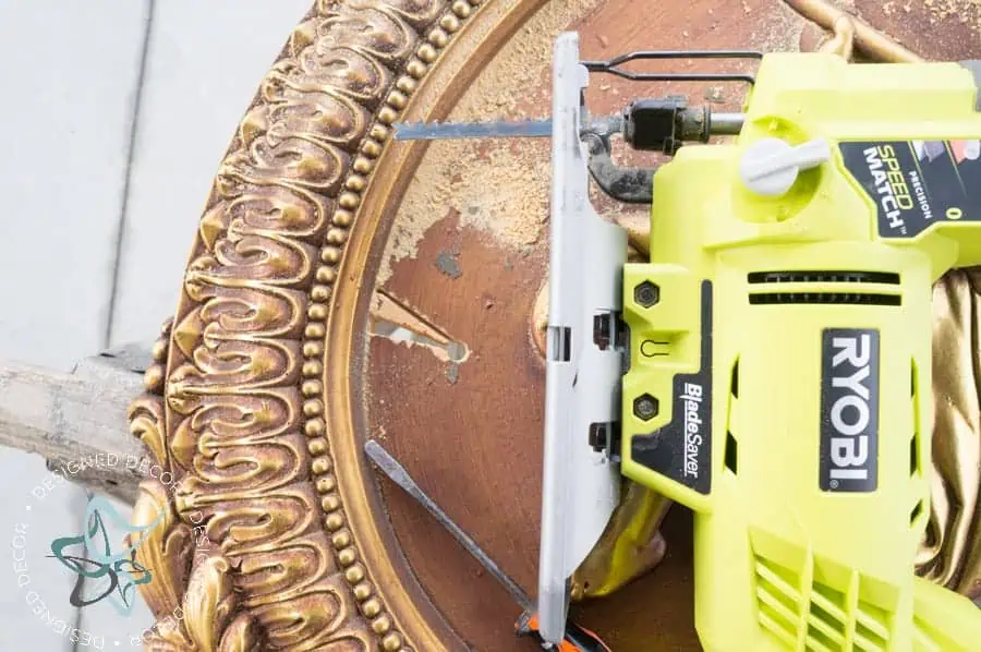 Ryobi-Jigsaw- Tutorial Updated-Ornate-Oval-Wood-Frame-8