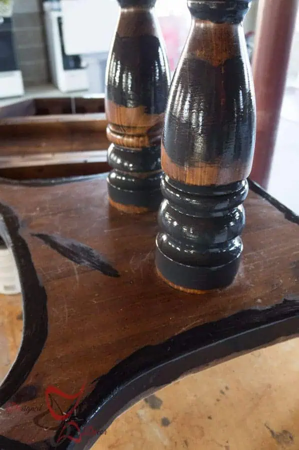 Layered Paint Look with Vaseline Farmhouse Style Dining Table- Shabby Chic-Repainted Furniture- DIY- Round Dining Table and Chairs- Le Dirt- Aging Dust (1 of 15)