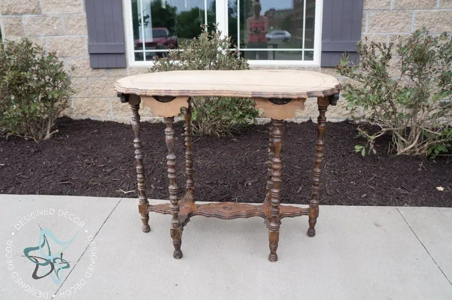 antique-oval-scalloped-side-table-before antique-oval-scalloped-side-table-1
