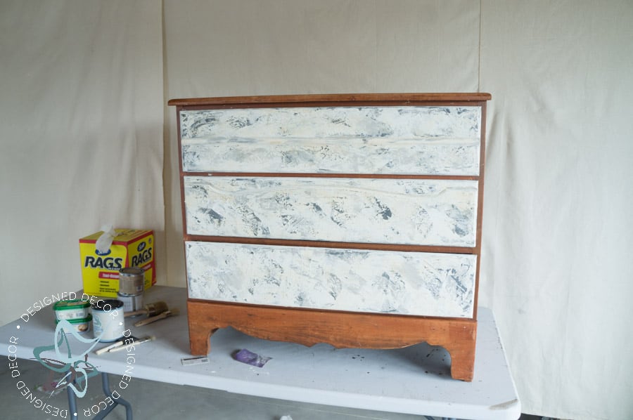 3 drawer chest in progress to add plaster to the drawer fronts