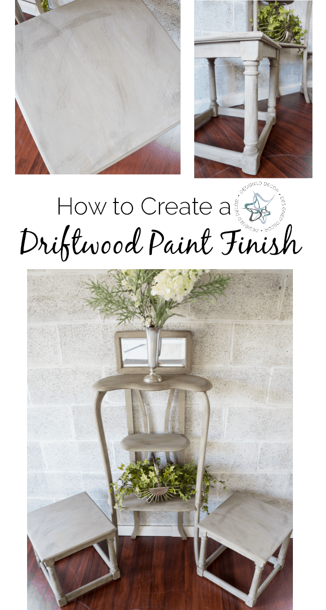 graphic on How to create a driftwood paint finish