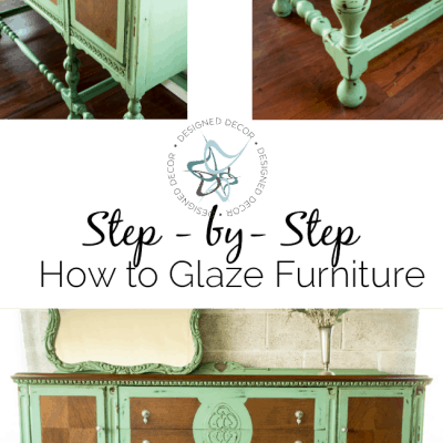 How to apply glaze to painted furniture-easy video tutorial