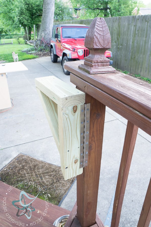 Build a DIY Flip Up Deck Bar! - Designed Decor