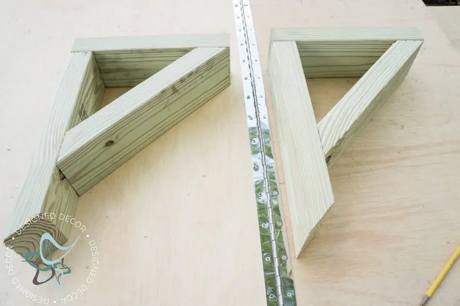 how to make support bars for flip up deck bar