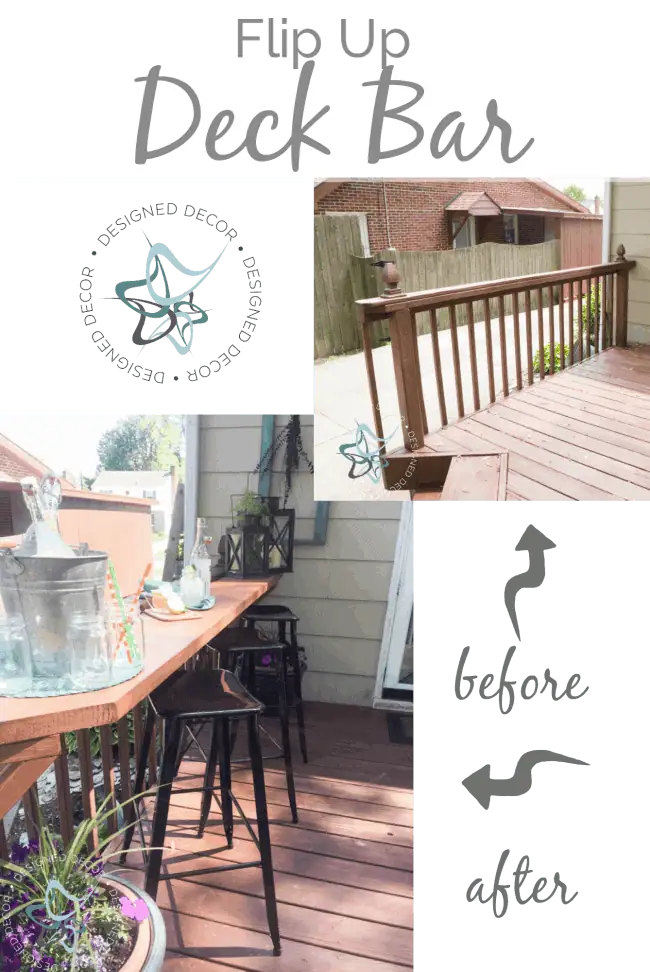Diy- Flip Up-Deck Bar- Designed Decor