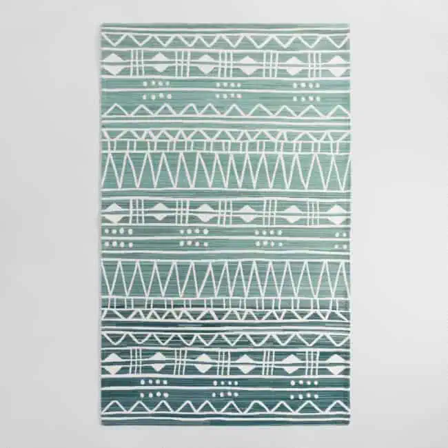 Blue Geo Outdoor Rug- World Market