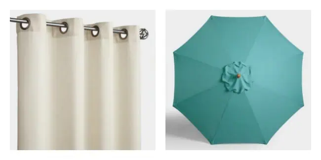 Outdoor Curtains and Umbrellas- World Market