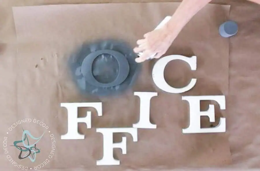 Step 1: Chalky Mineral Spray Paint