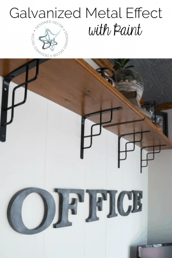 Galvanized Metal Paint Effect! Designed Decor