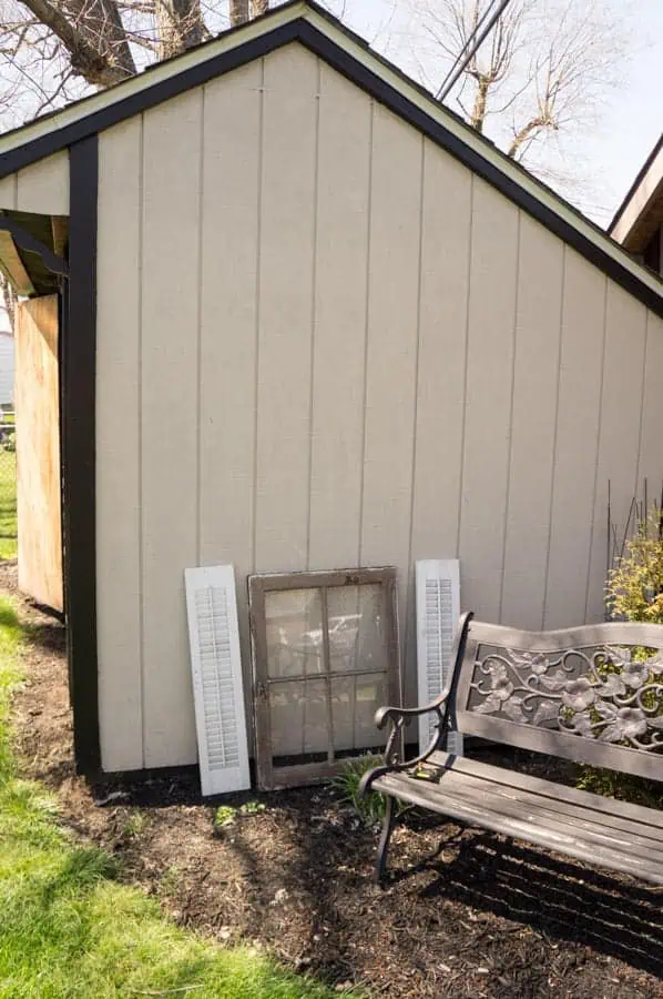 Adding charm to a plain shed-She Shed