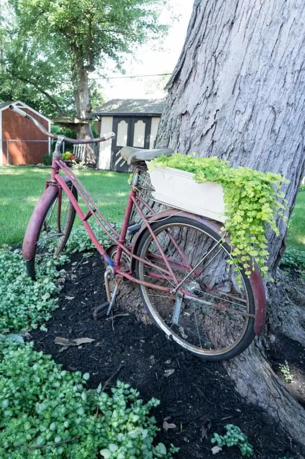 Vintage Bicycle Garden Art