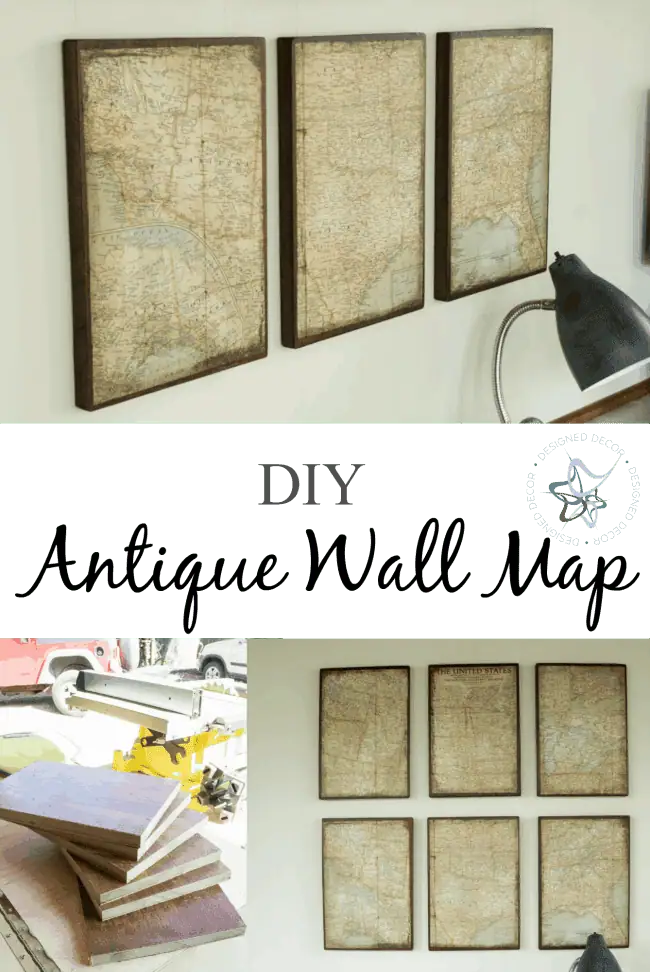 DIY-Antique-Wall-Map