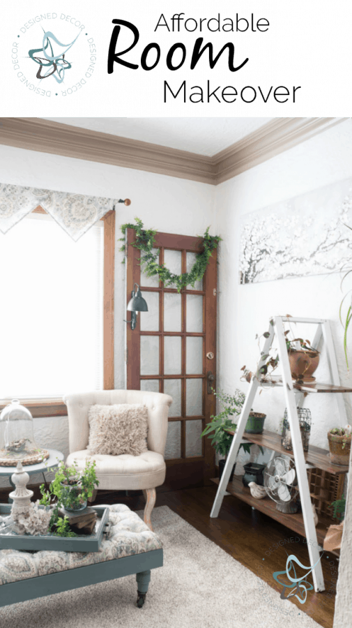 Affordable Room Makeover Den Reveal Designed Decor