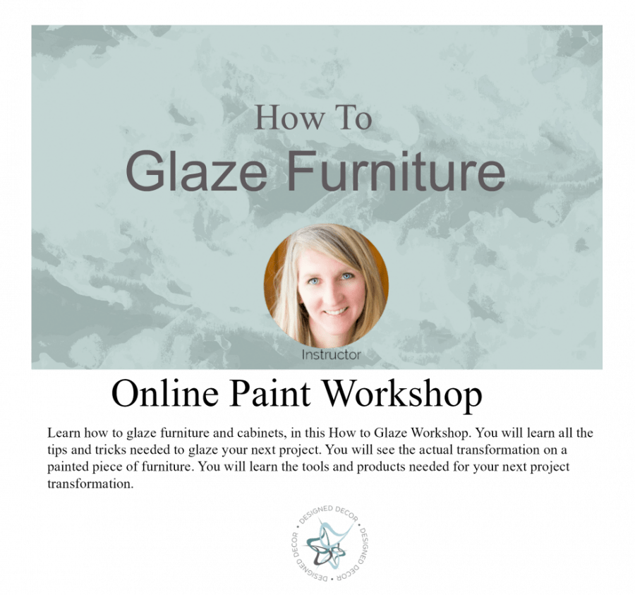 how to glaze furniture graphic