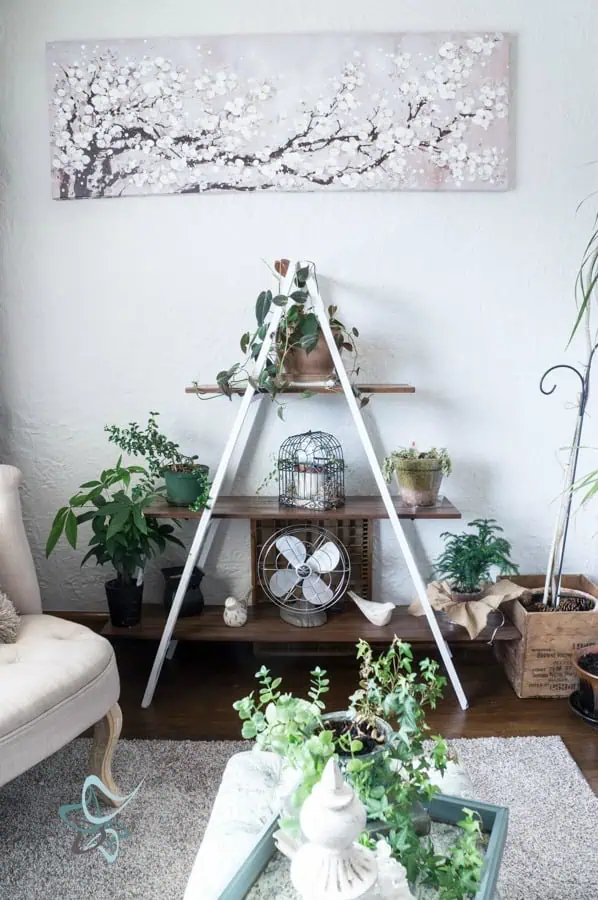 DIY-A-Frame-Plant STand- Den-Makeover