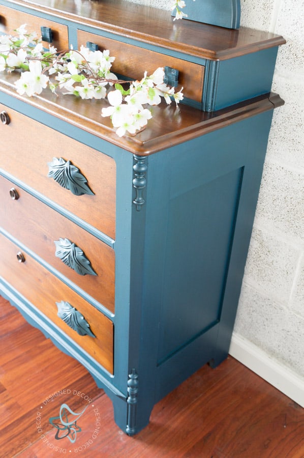 painted Eastlake dresser