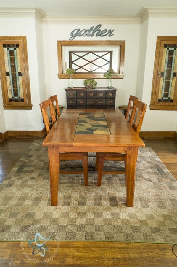 dining room with wood dining room table and chairs
