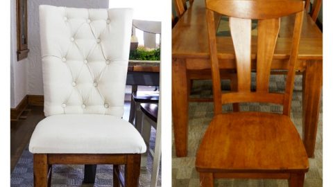 Upholstered Wood Dining Chairs, How To Reupholster A Chair Seat With Foam