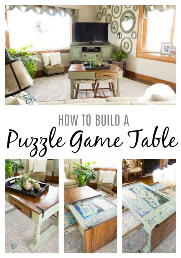 How to build a jigsaw puzzle game table
