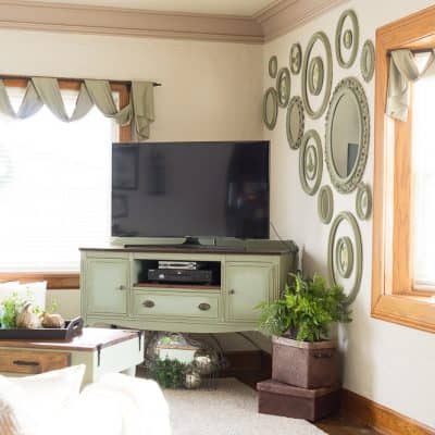 Vintage Buffet transformed into a stylish Media Center