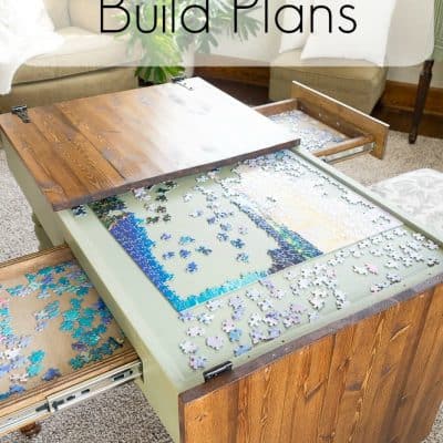 DIY Puzzle Table with easy step-by-step Build Plans