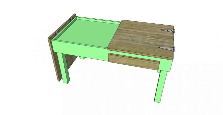 sketchup of puzzle coffee table