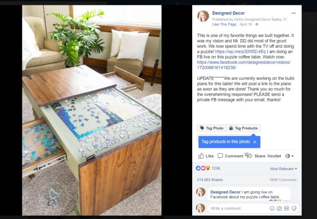 DIY Jigsaw Puzzle Table Plans: The Puzzle Table