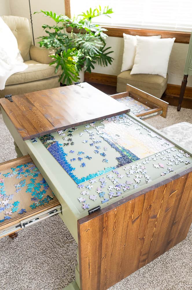 How to build a jigsaw puzzle table